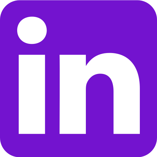 purple linkedin icon